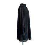 Aritzia Wilfred Little Black Chiffon Long Sleeve Dress Size Small Photo 1