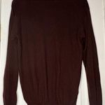 Neiman Marcus  Brown Silk Cashmere Mock Neck Sweater Size Large EUC Photo 1