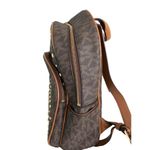 Michael Kors  Women's Abbey Medium Studded Leather Backpack Dark Brown NWOT Photo 3