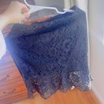 Black lace fishtail dress eyelet lace Size L Photo 2