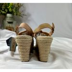 Toms Monica Slingback Platform Wedge Sandals Natural Canvas 9.5 Photo 12