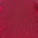 Ruby Rd Vintage Red Black Striped Cowl Neck Turtleneck Sweater Womens Petite M Photo 2