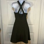 Mystic Hunter Green Super Plunge Neck  Dress Photo 3