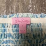 Lilly Pulitzer  Strapless Smocked Fish Print Blue Dress Photo 4