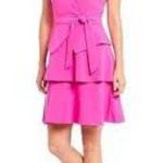 Alex Marie Tiered Pink Mini Dress Photo 1