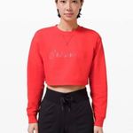 Lululemon Red/orange Lulu lemon Cropped Sweatshirt  Photo 0