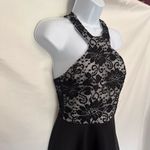 B Darlin B. DARLIN All Lace Top Racerback Dress Sz 3/4 Black Whimsigoth New Halter Skater Photo 2