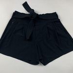Athleta  Black High Rise Belted Skyline Shorts 6 Photo 0