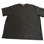 Athleta  Black Mesh Oversized Short Sleeve T Shirt Size L Activewear Top Photo 0