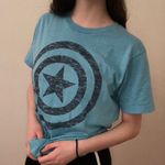 Marvel blue captain america  shirt Photo 2