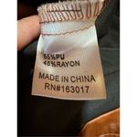 Princess Polly  cognac brown wide leg faux leather high rise pants sz 10 Photo 11