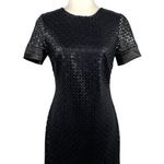 Diane Von Furstenberg  Black Lace Shimmer Cindy Cocktail Dress Evening Mini 6 Photo 4