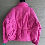 Levi's Women's Cinch Waist Hooded Puffer Jacket Pink Sz XL Brand New Photo 1