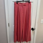 Veronica Beard  NOEL Pleated Woven Viscose Trousers Size 8 Pants Melon Photo 1