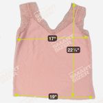 Baby Pink Swiss Dot Lace Trim V Photo 3