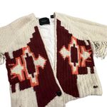 Scotch & Soda Maison  Aztec print fringe wool blend cardigan Photo 2