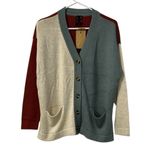 Knot Sisters  Color Block Oversized Cardigan(Size Small) Photo 2