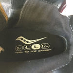 Saucony Chunky Heeled ankle boots Booties Shoes Black Suede Womens Size 9.5M Photo 4