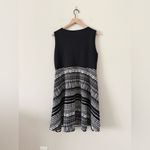 Torrid  Fit & Flare Dress in Ponte Knit Black & White Abstract Print Size 1 or XL Photo 4