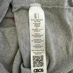 ASOS Women's Grey Short Sleeve T Shirt Size Large Cotton Casual Lightweight Photo 5