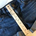 American Eagle  Womens Midi Shorts Denim Cuffed Medium Wash Super Stretch Size 0 Photo 7
