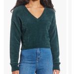 Chelsea and Violet  Cropped brown Eyelash Sweater Soft Size Large Photo 5