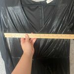 Adrianne Woman Size Large Black Metallic long sleeve romper‎ Photo 3