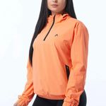 Alphalete Women’s EXP Tech Windbreaker- Electric Peach , Size Small Photo 2