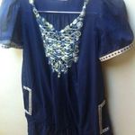 Anthropologie Velvet Sheer dress Photo 0