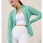 Athleta New S Salutation Jacket Aloe Size Small Photo 2