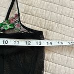 Dolls Kill Electric lingerie Vtg black mesh, Boho grunge fairy goth embroidered cami S Photo 7