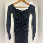ALC Frank NEW A.L.C. Black Ruched Avery Dress Long Sleeve Body con Size XS woman’s Photo 4