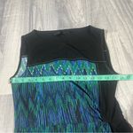 BCBGMAXAZRIA  Black Elegant Multicolor Chevron Dress; Small Women’s Photo 6