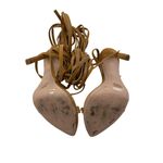 Jennifer Lopez JLO - Lincoln Heeled Sandal in Suede Brown Golden Desert Photo 3