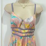 Free People  Wisteria Maxi Dress Light Combo Floral Open Back Pink Size XS New Photo 7