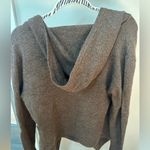 Betabrand Wrap Wool Blend Hoodie Thumb Hole Cardigan Chocolate Brown size S/M Photo 4