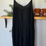 Mossimo Black Boho Shorts Romper with Pom Pom Trim Size Medium Photo 1