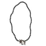 Stunning Signed Heidi Daus Design Toggle Pave Crystal Beaded Floral Necklace NWT Blue Photo 3