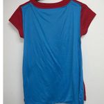 DC Comics  Womens Wonder Woman Halloween Costume T-shirt Blue Cape Jr Size M 7-9 Photo 2