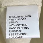 Central Park West New York green linen blend button front midi dress size medium Photo 8