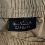 Gloria Vanderbilt  Shorts Womens Size Large Beige PullOn Drawstring Casual Cotton Photo 1