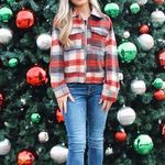 Boutique Flannel Jacket - Red Photo 0