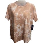 Lulus Livin Peach Tie Dye Tee Photo 1