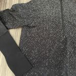 Lululemon Rest Less Cropped 1/2 Zip Herringbone Fade Black / White Photo 8