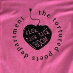 Gildan Tortured Poets Department Heart Pink Womens X-Large T-Shirt Short Sleeve Photo 1