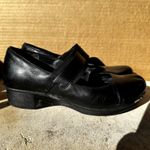 Dansko Lori Mary Jane Shoes Leather Heel Platform Adjustable Strap Black 9.5 Photo 2