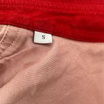 Sandro  Size Small Long Sleeve Button Up Blouse Top Shirt Pink Red White‎ Western Photo 4