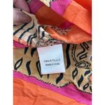 NWT Cella & Flo Midi Dress Womens Medium Pink Orange Indian Tiger Block Print‎ Photo 3