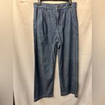 J.Crew High Rise, Tapered, Pleated, Wide Leg Jeans size 28 Photo 3