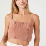 Denim Cropped Top Photo 1